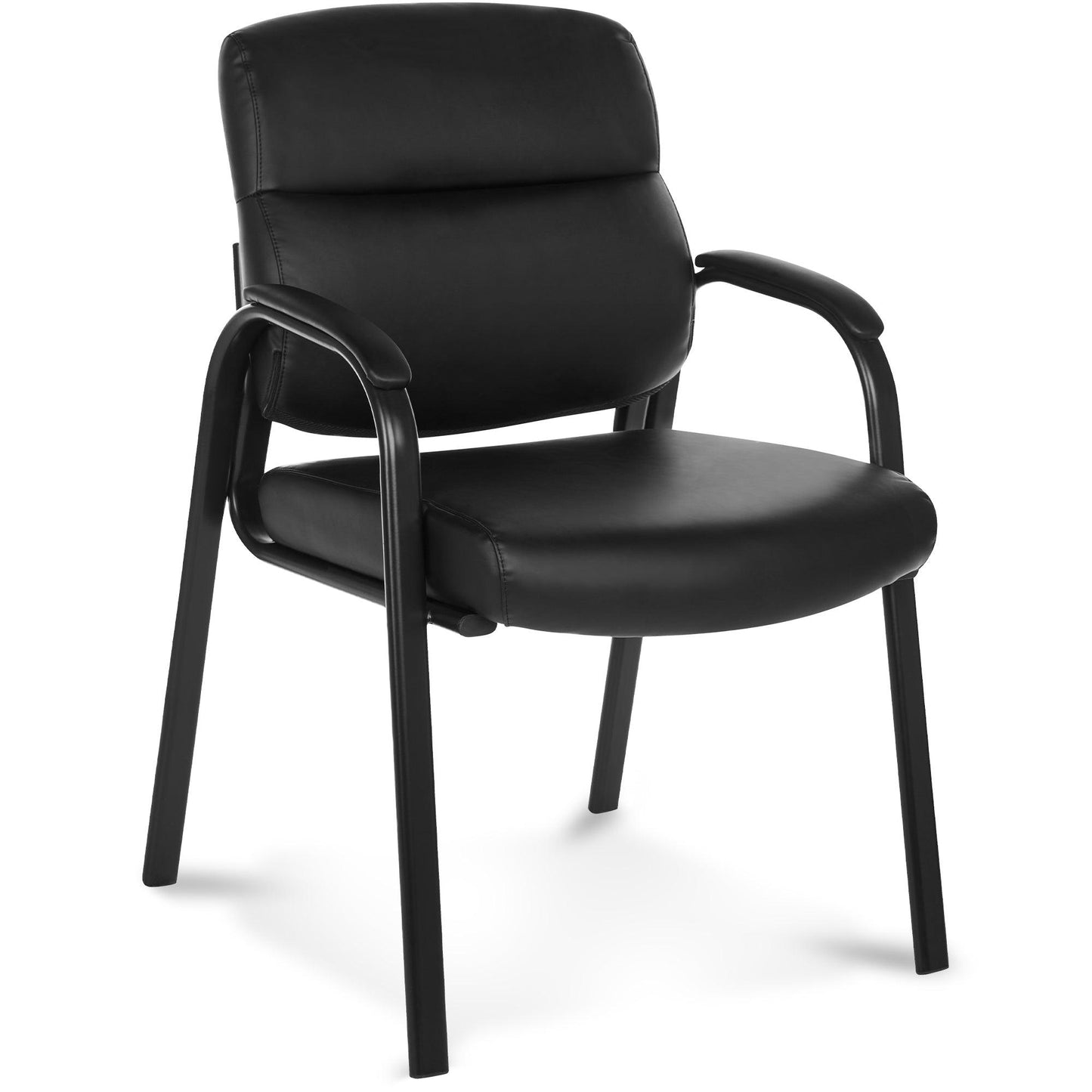 ErgoComfort Leather Guest Office Reception Chair