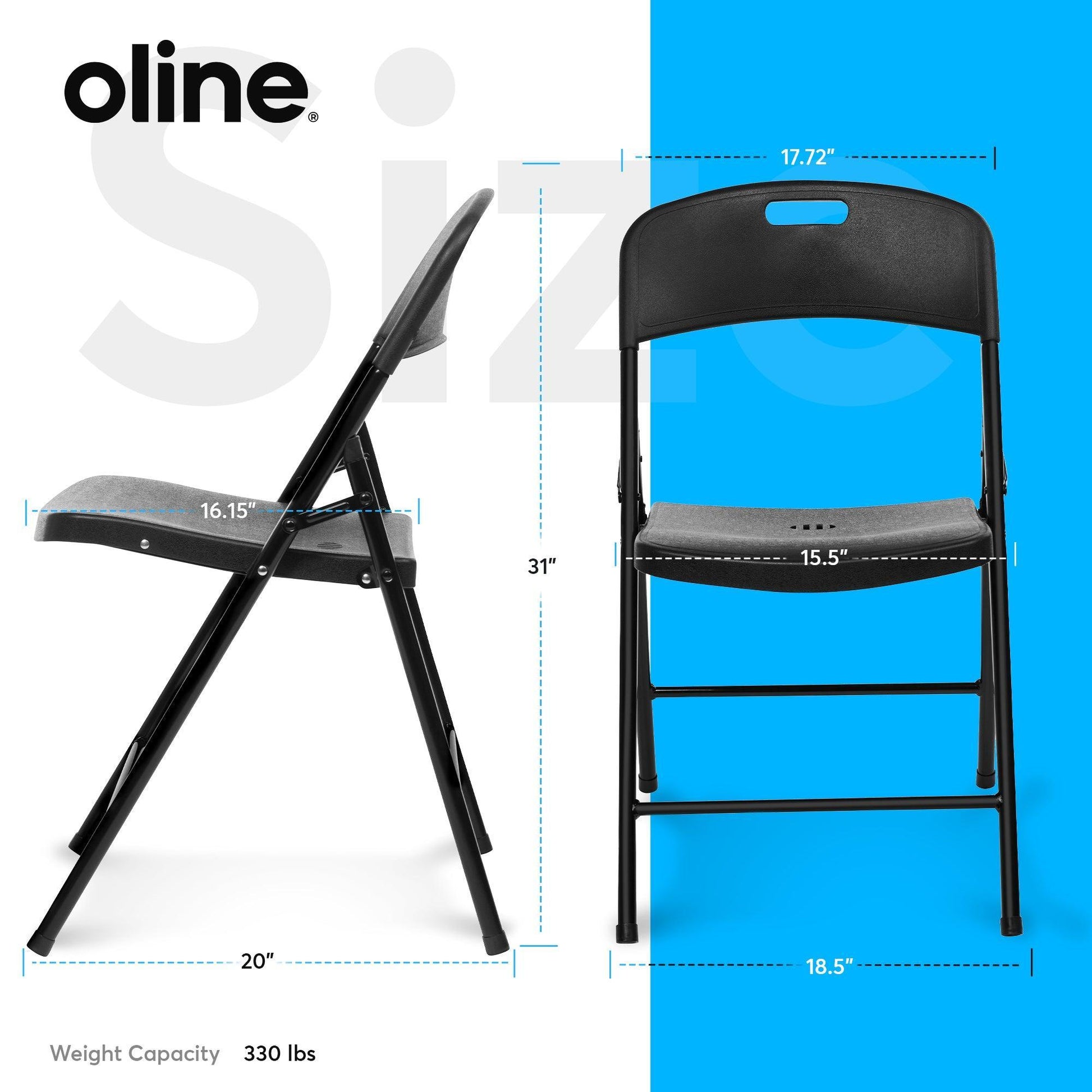 ErgoFold Plastic Folding Chair - Oline