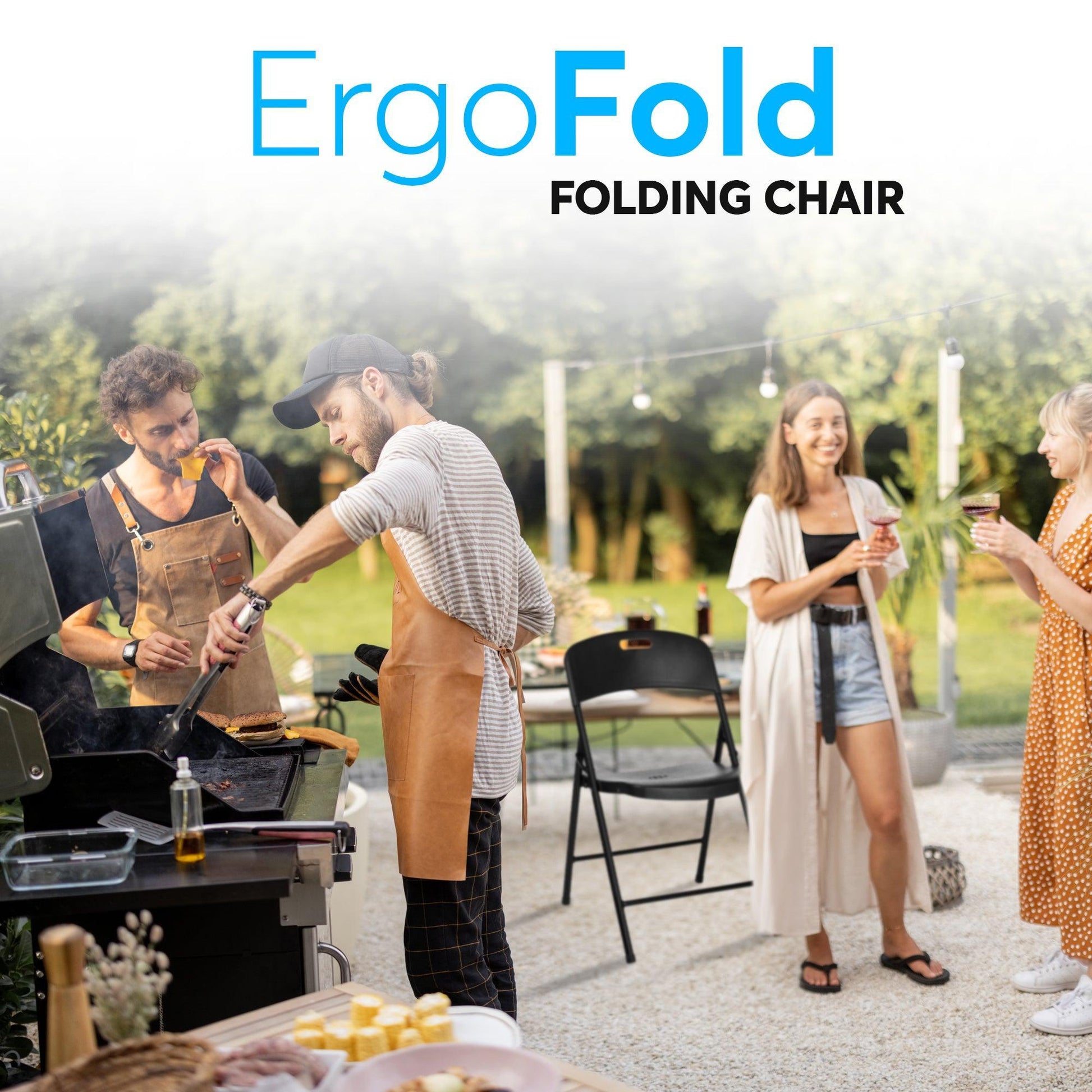 ErgoFold Plastic Folding Chair - Oline