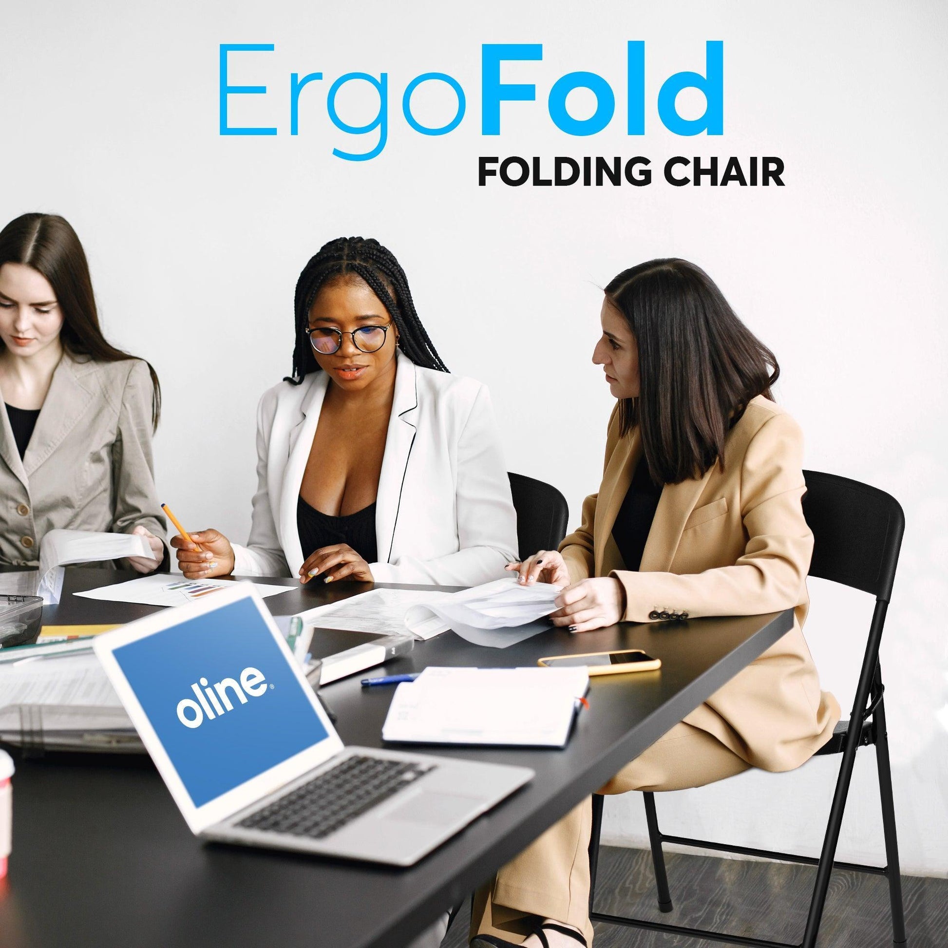 ErgoFold Plastic Folding Chair - Oline