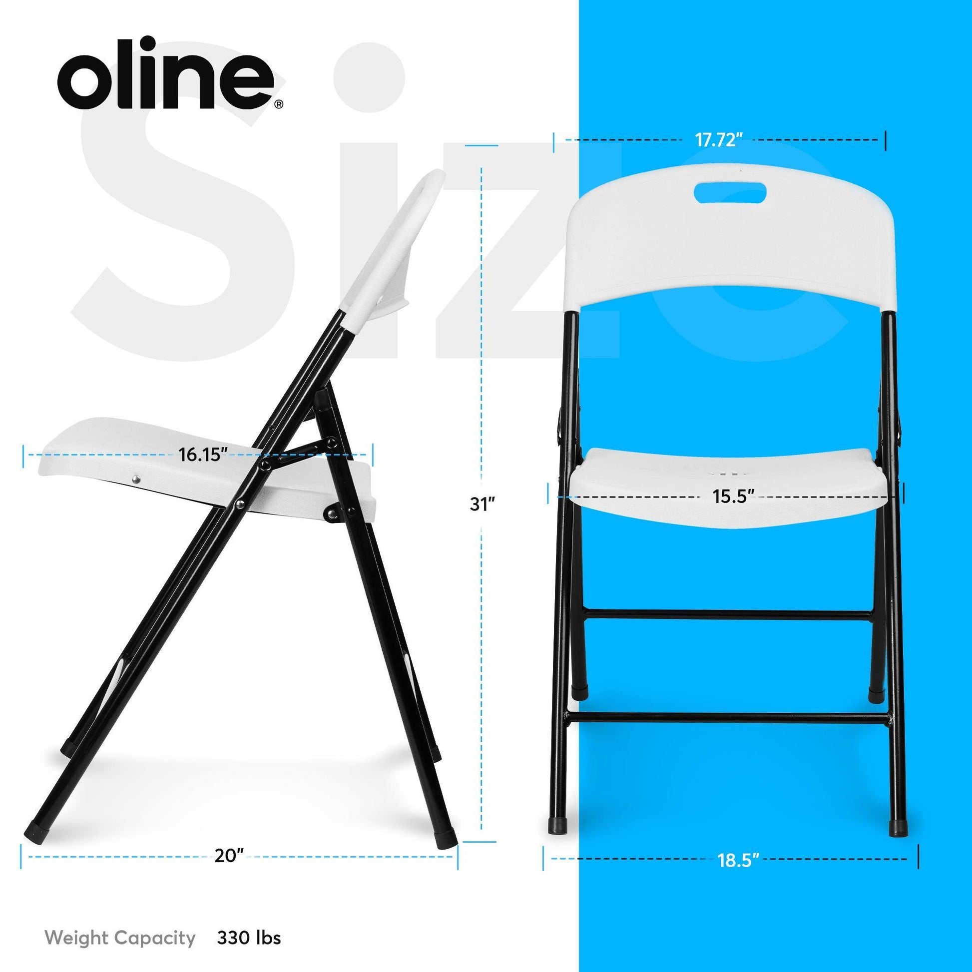 ErgoFold Plastic Folding Chair - Oline