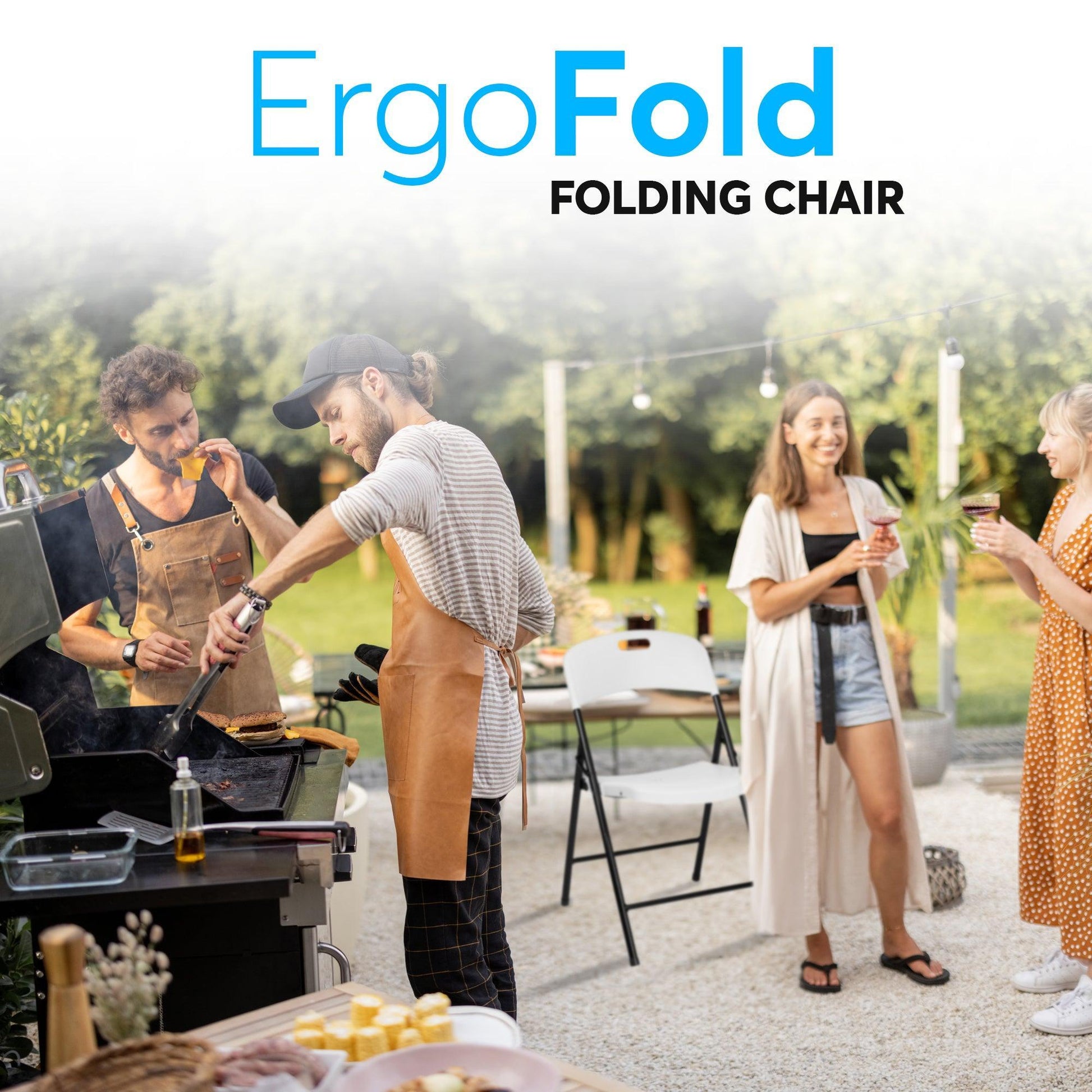 ErgoFold Plastic Folding Chair - Oline