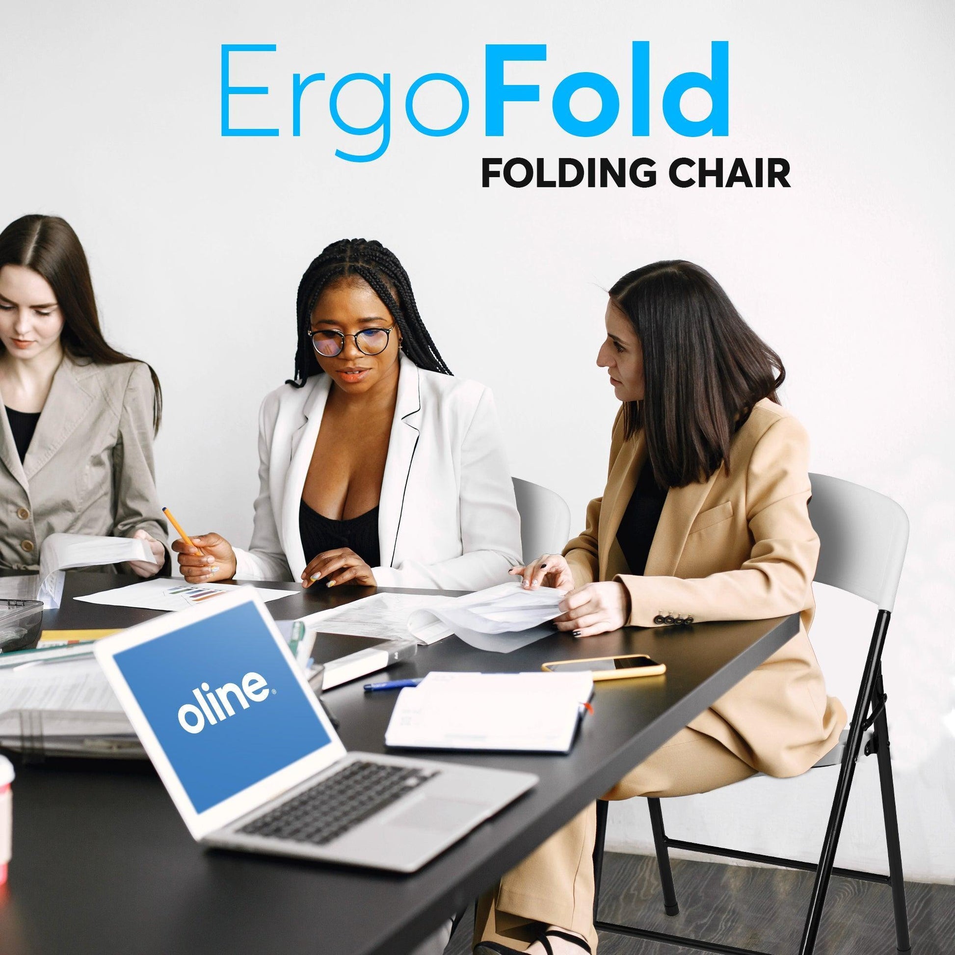 ErgoFold Plastic Folding Chair - Oline
