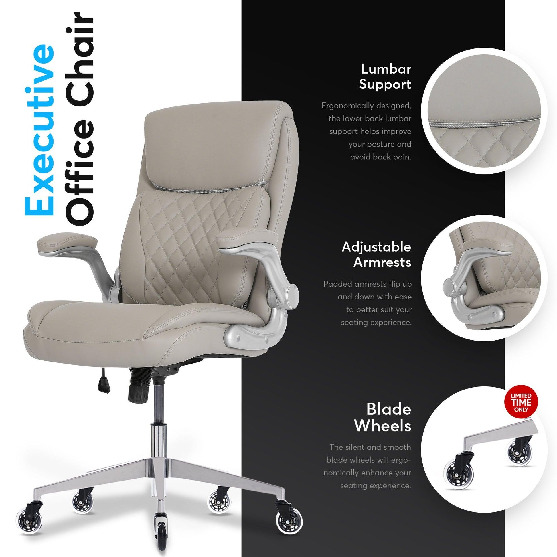 ErgoAce Executive Ergonomic Office Chair - Oline