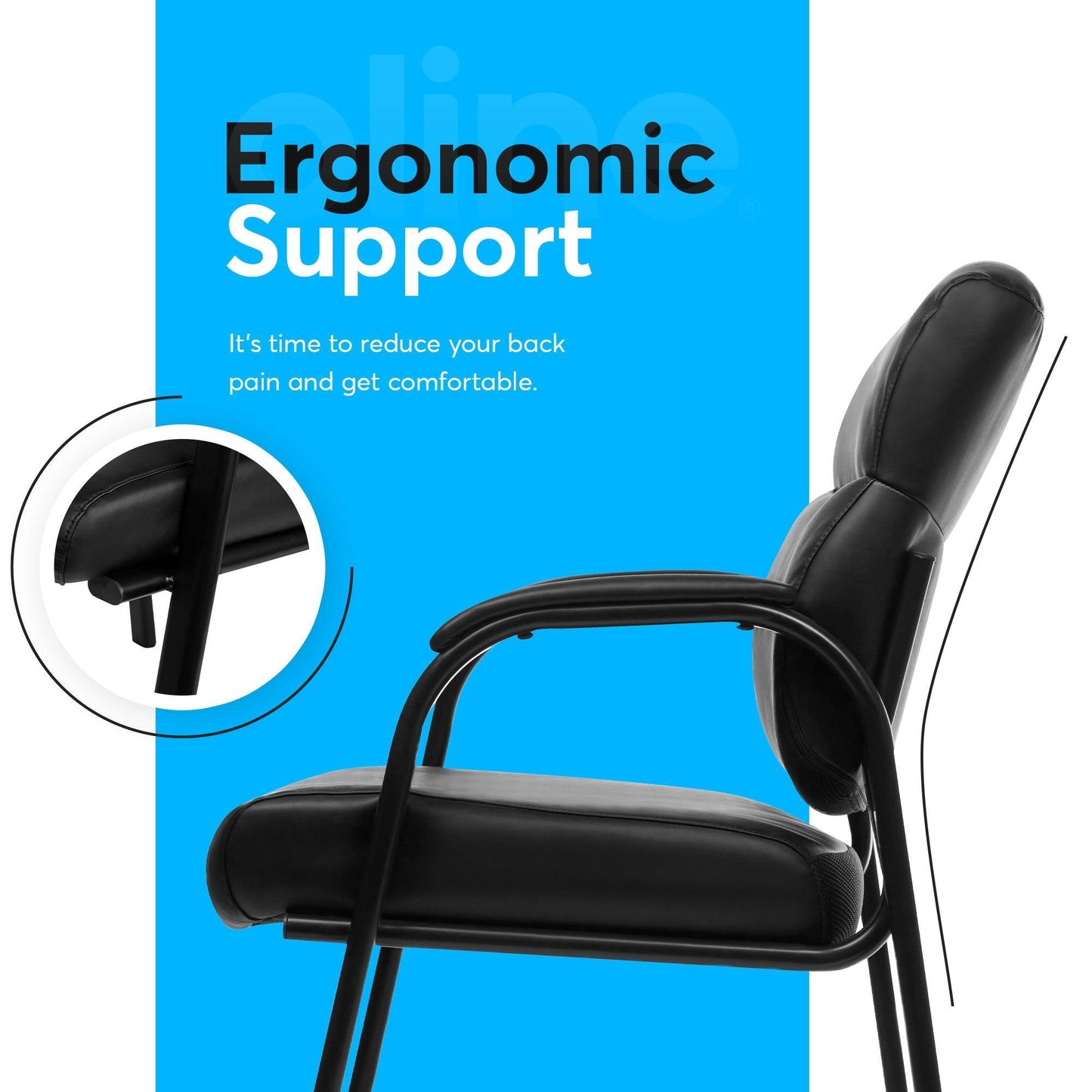 ErgoComfort Guest Office Chair - Oline