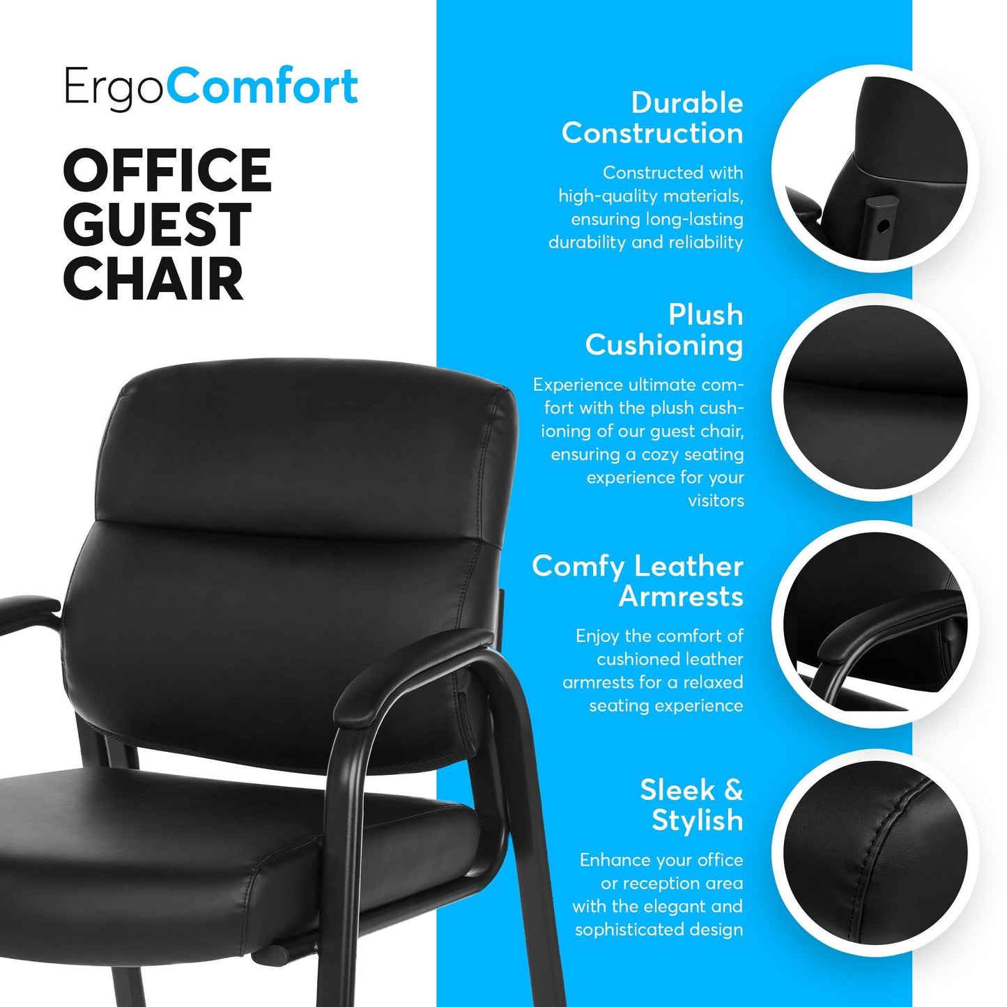 ErgoComfort Guest Office Chair - Oline