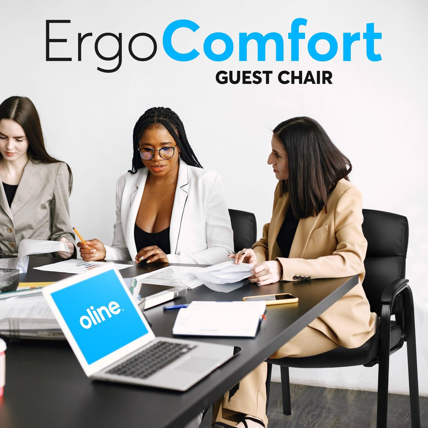 ErgoComfort Guest Office Chair - Oline