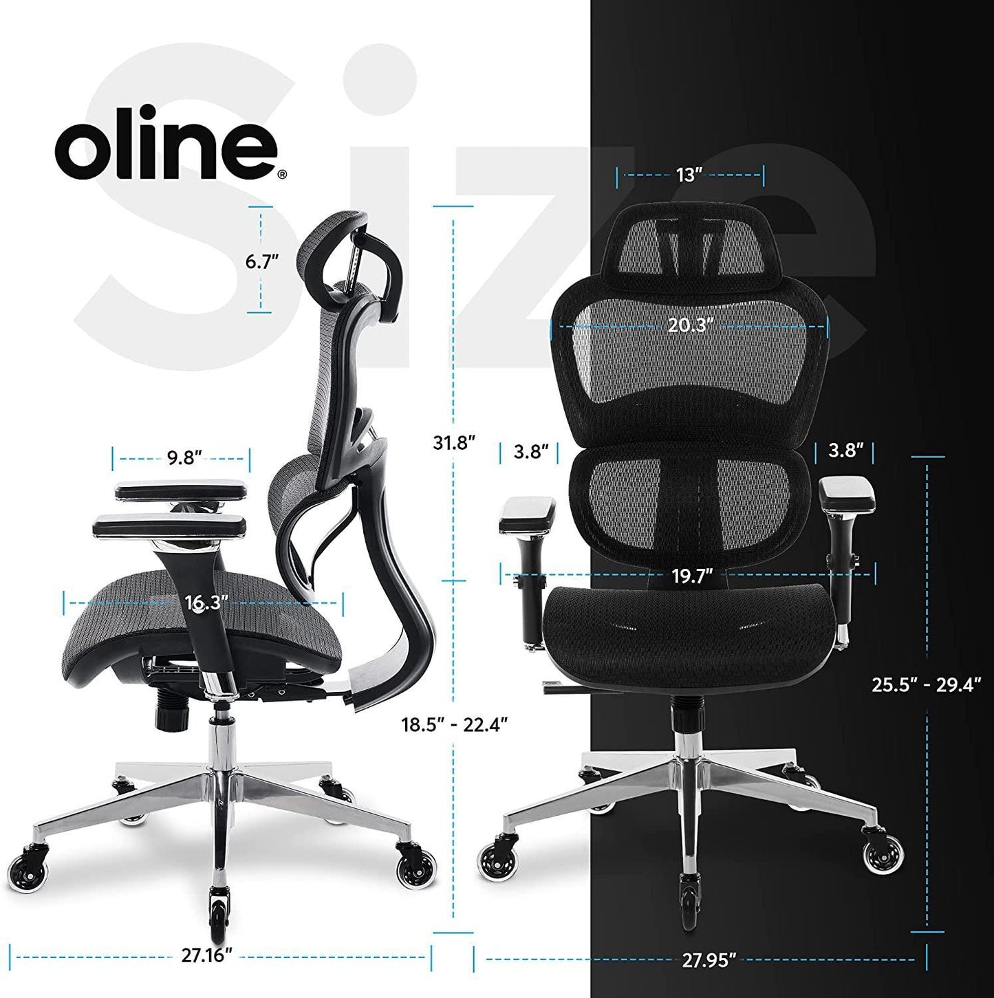 ErgoPro Ergonomic Office Chair - Oline