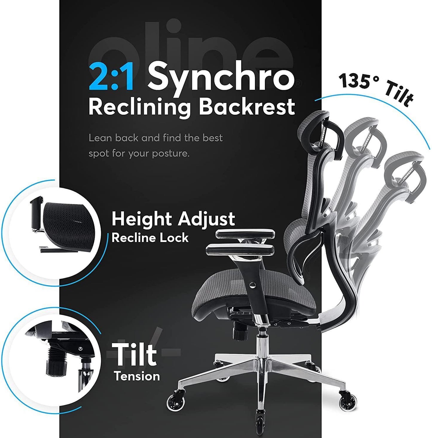 ErgoPro Ergonomic Office Chair - Oline