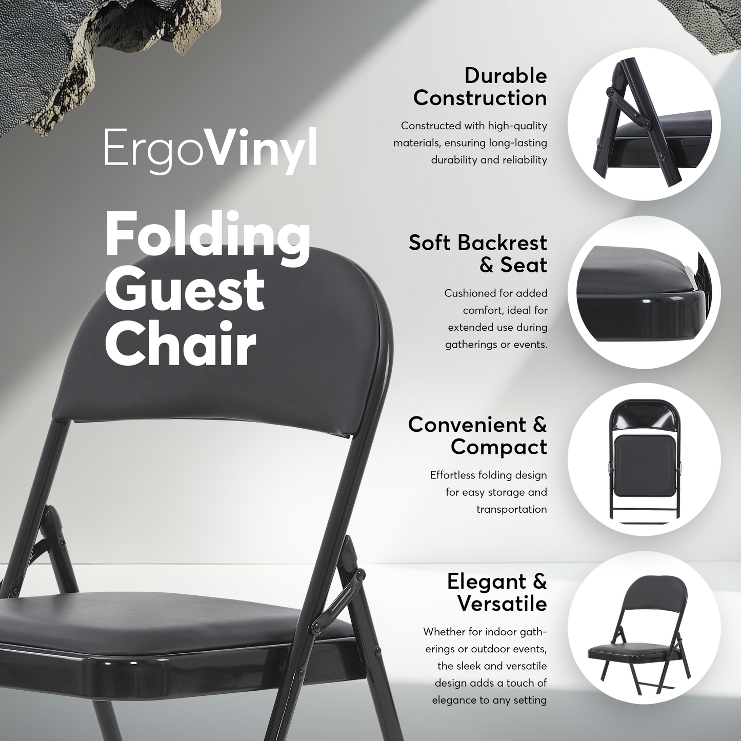 ErgoVinyl Folding Chair