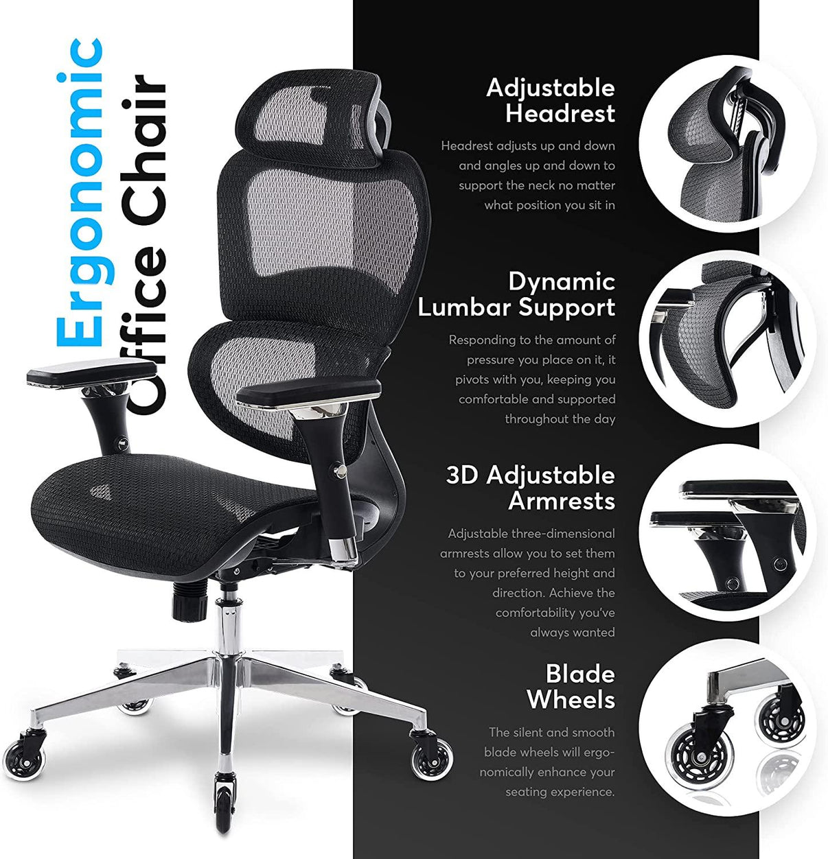 Oline ErgoPro Ergonomic Office Chair